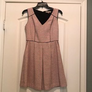 Pink tweed cocktail dress Banana Republic